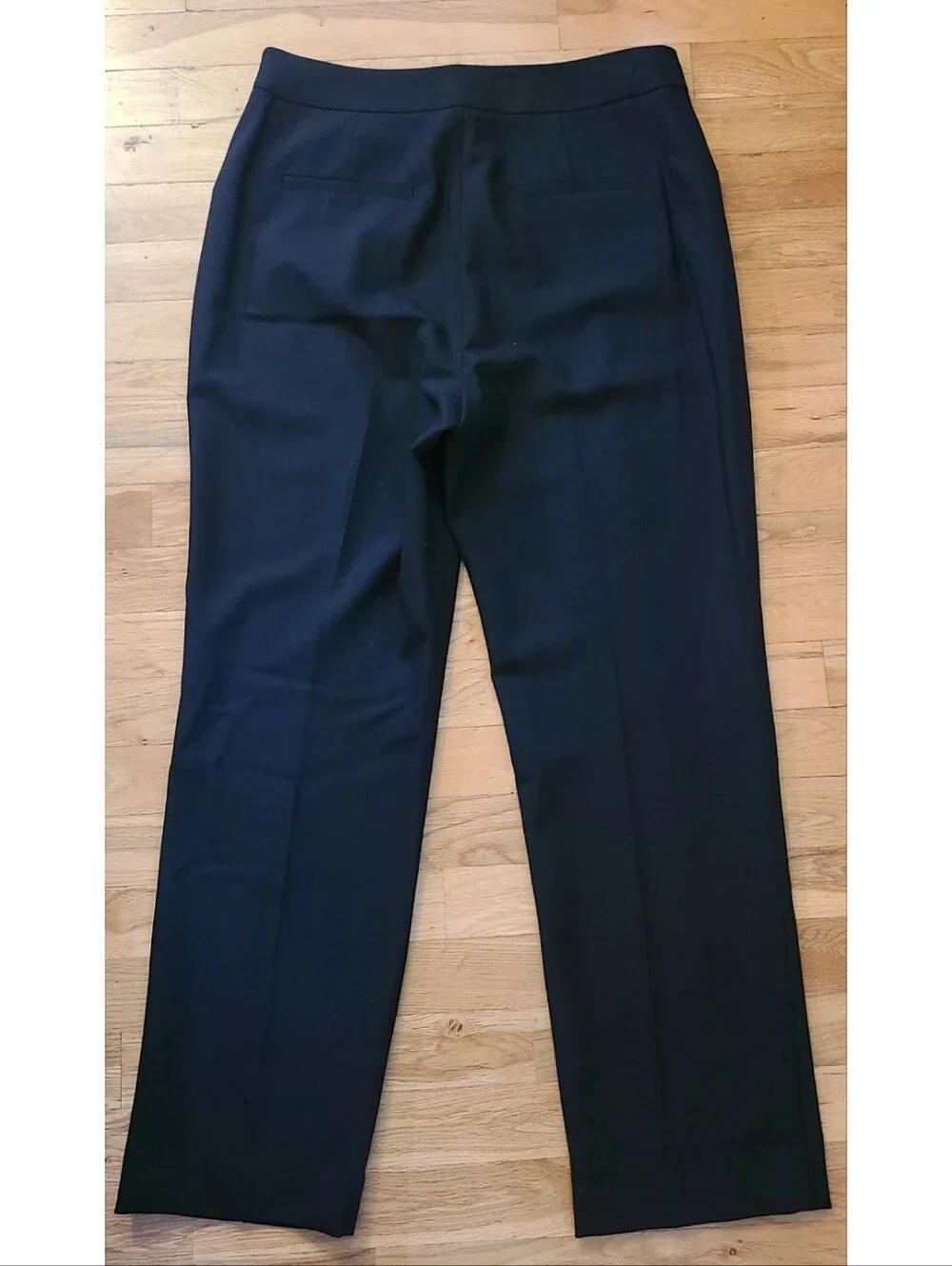 🆕️ Rebecca Taylor Women's Ottoman Notch Suit Pant Black 10 Minimalist Preppy